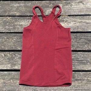 Lululemon Deep Rouge Reveal Racerback Tank Size US 6